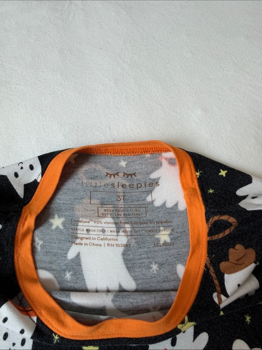 Little Sleepies Long Sleeve Halloween Pajama Set Size 3T